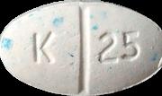 K 25 pill — lab-tested sample