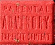 Red Parental Advisory Explicit Content sample 11359