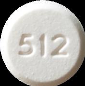 Round 512 pill — lab-tested sample