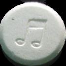 Music Notes pill — lab-tested sample