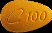 C 100 pill — lab-tested sample