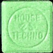 House Techno pill — lab-tested sample