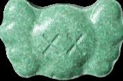 Green Kaws pill — lab-tested sample