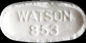 Watson 853 pill — lab-tested sample