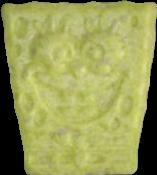 Spongebob pill — lab-tested sample