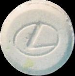 White Lexus pill — lab-tested sample