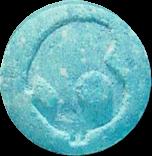 Blue Skull sample 2619