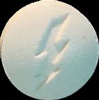 White Lightning Bolt sample 3032