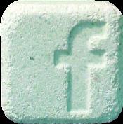 Green Facebook pill — lab-tested sample