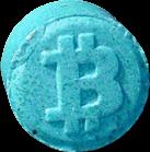 Blue Bitcoin sample 3405
