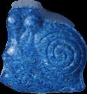 Blue XTC pill — lab-tested sample