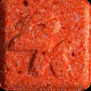 Orange 2K pill — lab-tested sample
