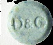 Blue Dolce & Gabbana pill — lab-tested sample