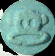 Blue Paul Frank Monkey sample 4503