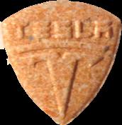Orange Tesla sample 4671