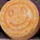 Orange Smiley pill — lab-tested sample