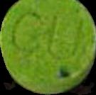 Green CU pill — lab-tested sample