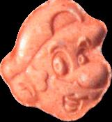 Red Mario pill — lab-tested sample
