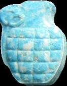 Blue Grenade pill — lab-tested sample