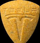 Orange Tesla sample 6431