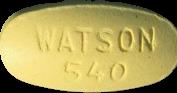 Watson 540 pill — lab-tested sample