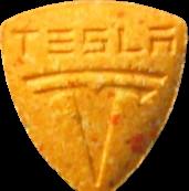 Orange Tesla sample 6807