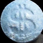 Blue Dollar pill — lab-tested sample
