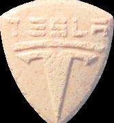 Tesla Model X pill — lab-tested sample