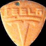 Orange Tesla sample 7117
