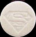 Superman (White) pill — lab-tested sample