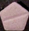 Pentagon (Pink) pill — lab-tested sample