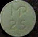 MP 25 pill — lab-tested sample