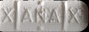 Fake Xanax sample 8544