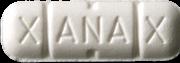 Fake Xanax sample 8754