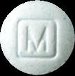 M-Block pill — lab-tested sample