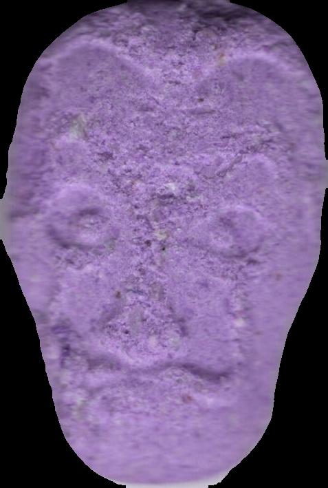 Casa de papel (Morado) - MDMA 185mg (Front) pill — lab-tested sample