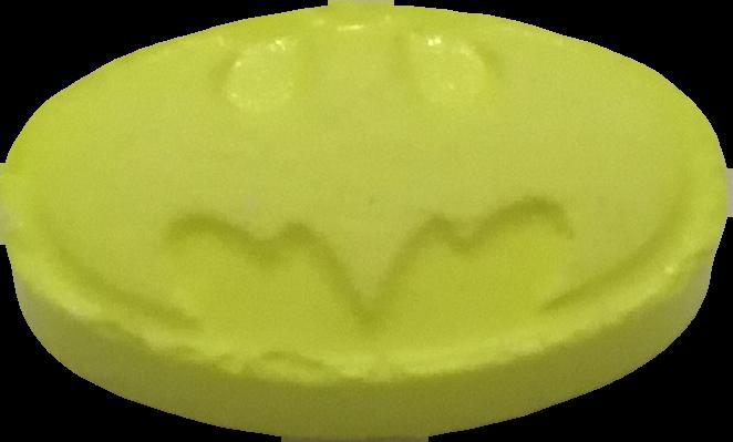 Batman (Amarillo) - 2C-B 10mg (Front) sample 2020-01-17_batman_amarillo