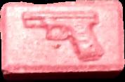 Pistola (Rosa) (Front) pill — lab-tested sample