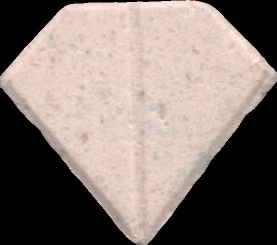 Diamante (Naranja Claro) - MDMA 223mg (Front) sample 2020-01-20_diamante_naranjaclaro