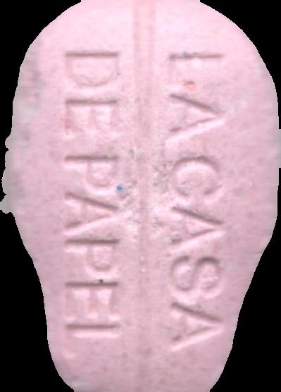 Casa de papel (Rosa) - MDMA 161mg (Front) sample 2020-01-27_casadepapel_rosa