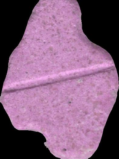 Pato Donald (Lila) - MDMA 233mg (Front) sample 2020-01-27_patodonald_lila