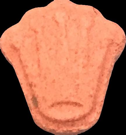 Rolex (Naranja) - MDMA 131mg (Front) pill — lab-tested sample