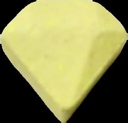 Diamante (Amarillo) - MDMA 196mg (Front) sample 2020-02-13_diamante_amarillo