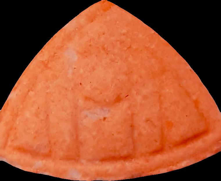 Maybach (Naranja) - MDMA 248mg (Front) pill — lab-tested sample