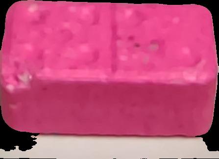 Domino (Rosa) - MDMA 200mg (Front) sample 2020-02-17_domino_rosa
