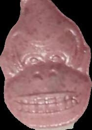 Donkey Kong (Rosa) - MDMA 209mg (Front) sample 2020-02-17_donkeykong_rosa