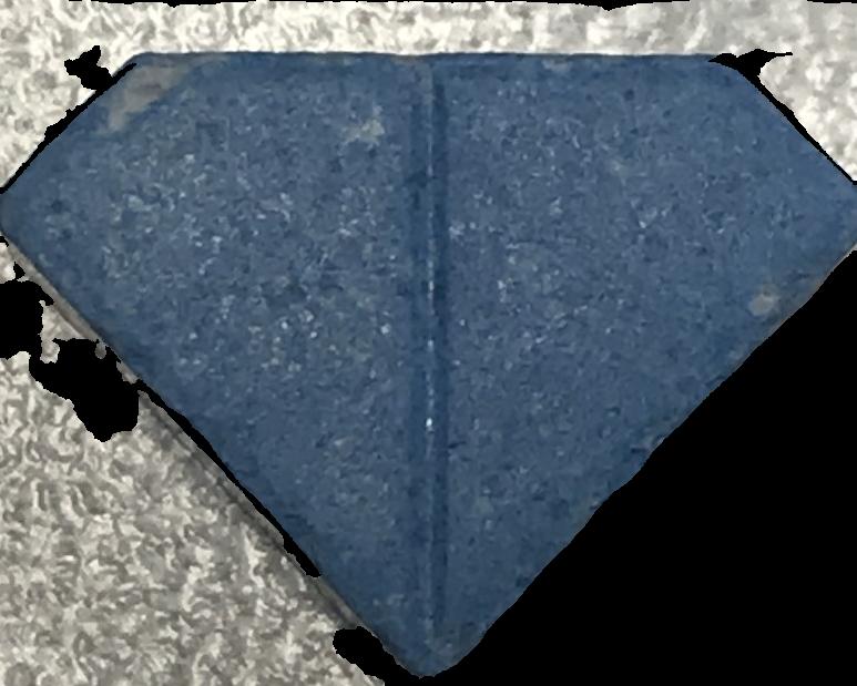 Punisher (Azul) - MDMA 241mg (Front) sample 2020-02-17_punisher_azul