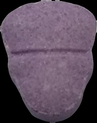 Calavera (Morado) - MDMA 167mg (Front) pill — lab-tested sample