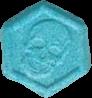 Phillip Plein (Azul) - MDMA 116mg (Front) sample 2020-08-20_phillipplein_azul