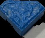 Punisher (Azul) - MDMA 208mg (Front) sample 2020-09-01_punisher_azul